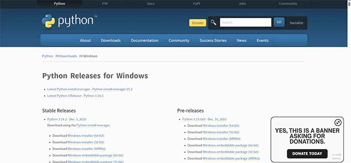 نصب در ویندوز